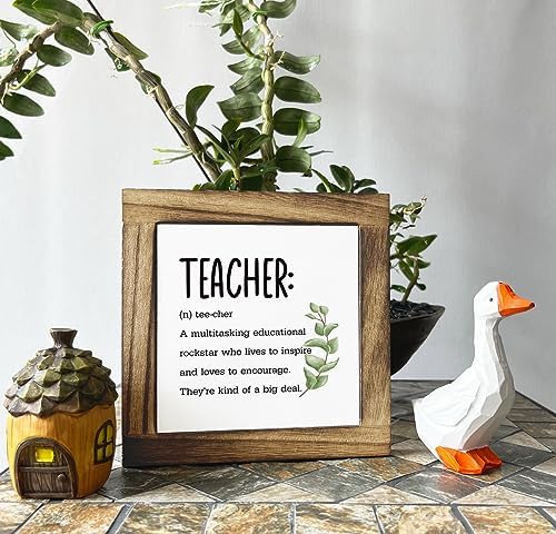 Gkwa Wooden Sign, Desk Décor, Teacher Definition