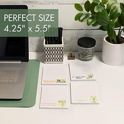 Super Funny Notepads - Hilarious Office Gift for Women Coworkers - Set
