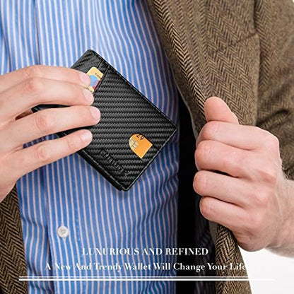 RUNBOX Wallet for Men -Slim Rfid Leather Mens Bifold Novelty Wallets 2