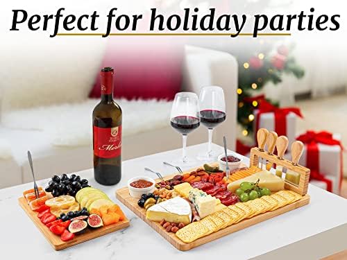 Zulay Charcuterie Board Set Large - Great White Elephant Gift