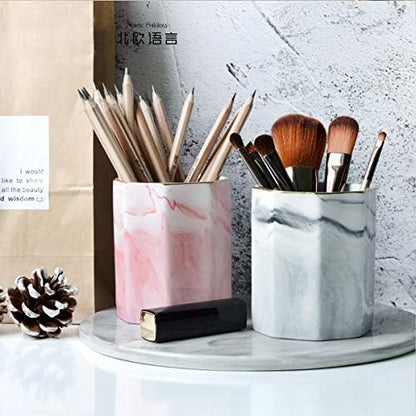 Pen Holder, Pencil Holder for Desk, Practical Ceramic Pencil