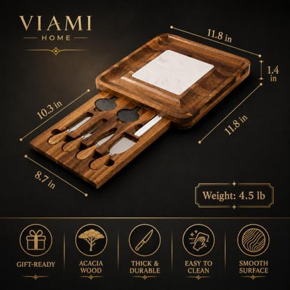 Acacia Charcuterie Board Set, Hosting Essentials, Cheese Platter