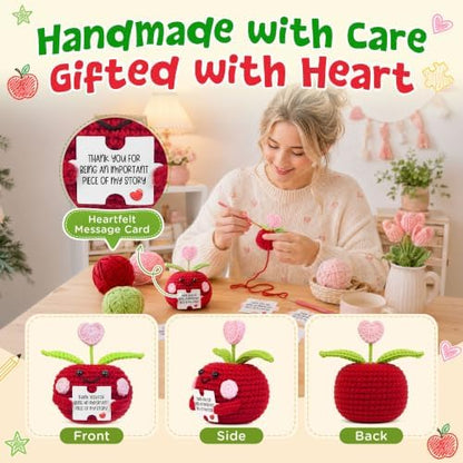 OASSIE Christmas Teacher Gifts for Women Men - Mini Positive Crochet