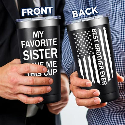 SpenMeta Gifts for Brother - Brother Gifts from Sister - 20oz Tumbler