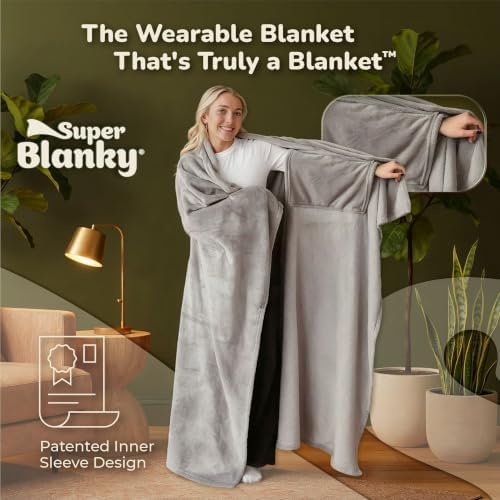 Super Blanky Wearable Blankets for Women & Men, Dorm Room Essentials