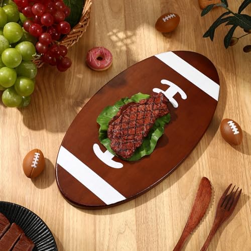 Football Cutting Charcuterie Board Football Shaped Platter and Serving