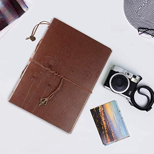 ThxMadam Leather Scrapbook Album 60 Pages Vintage Love Photo Album,11