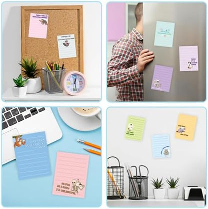 24Pcs Funny Sticky Notes for Work Sarcastic Pads Self Adhesive
