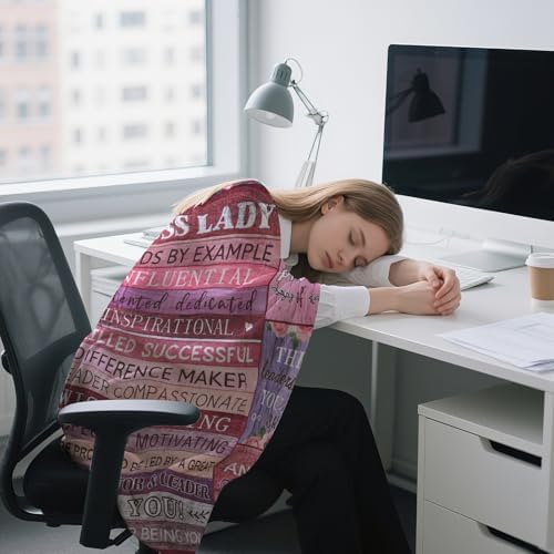 Boss Gifts for Women Soft Flannel Blanket Inspirational Gifts