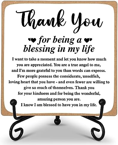 ONDTOM Thank You Gifts for Women Men Friends Mom, Thank You for Being
