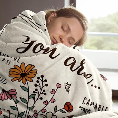 Christian Birthday Gifts for Women, Christian Blanket, 50'' x 60''