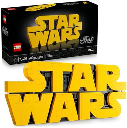 LEGO Star Wars Brick-Built Star Wars Logo - Building Set for Adults