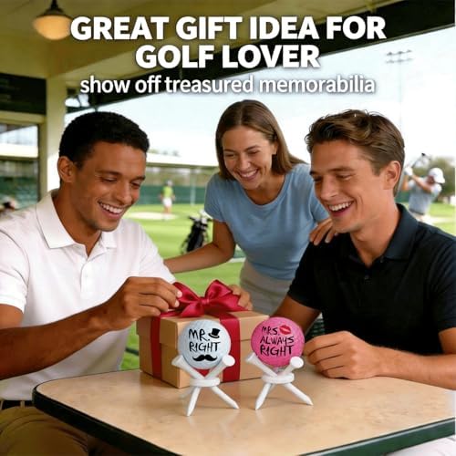 Funny Golf Gifts for Couples Mr & Mrs, Wedding Engagement Bridal
