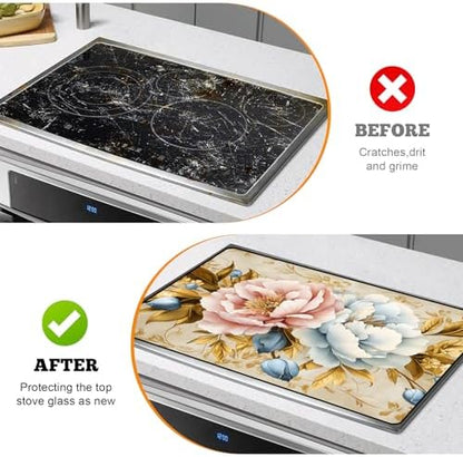 Multi-Design Stove Top Cover for Glass/Electric Stoves - 3-in-1