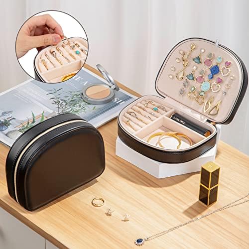 ProCase Travel Size Jewelry Box, Medium Portable Seashell-Shaped