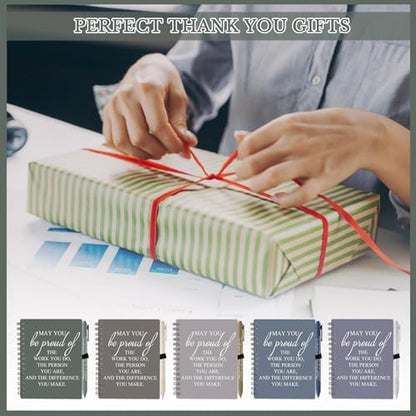 Honoson 10 Sets/20 Pcs Employee Notebook Pen Gifts, Stylish Color