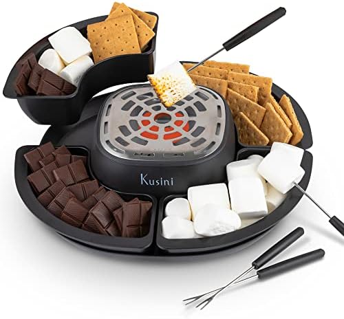 Kusini Smores Maker Tabletop Indoor - Flameless Electric Marshmallow