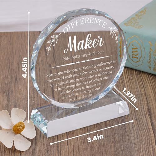 Uniquilling Thank You Gifts, Appreciation Award Crystal Plaque Box