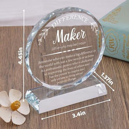 Uniquilling Thank You Gifts, Appreciation Award Crystal Plaque Box