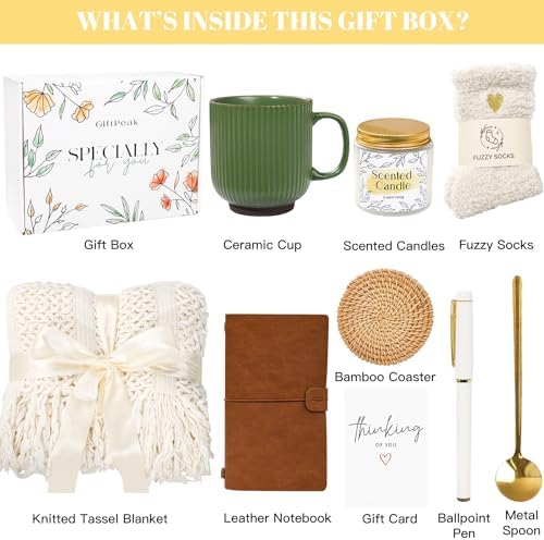 Get Well Soon Gifts for Women, Sympathy Gift Baskets, Thinking of You