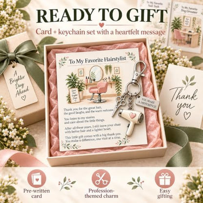 The You Make a Difference Appreciation Gift Set, Cards and Keychains