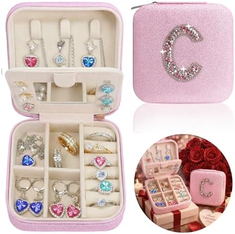 Mothers Day Gift Travel Jewelry Case for Women, Large Jewelry