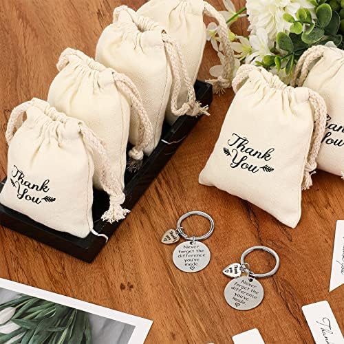 Yinkin 36 Pcs Employee Appreciation Gift Bulk Thank You Keychain