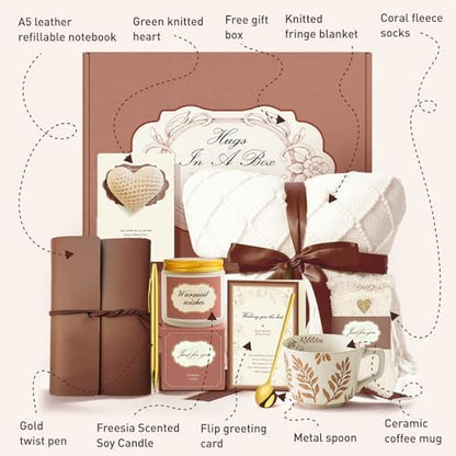 Care Package Gift Basket for Women – Cozy Self Care Comfort Birthday
