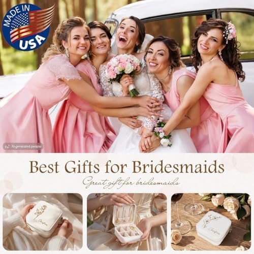 Bemaystar Personalized Gifts Women - Custom Jewelry Box, Portable