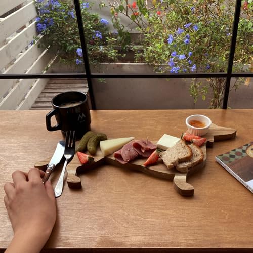Small Wood Charcuterie Cheese Board, Set of 2 Dachshund Dog Shaped