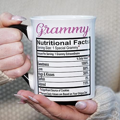 Cottage Creek Mugs 16oz Large Ceramic Coffee Cup, Grammy Mug for