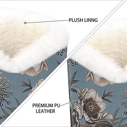 Pack of 2 Plush Lined Eyeglasses Holder Stand Protective Glasses Case