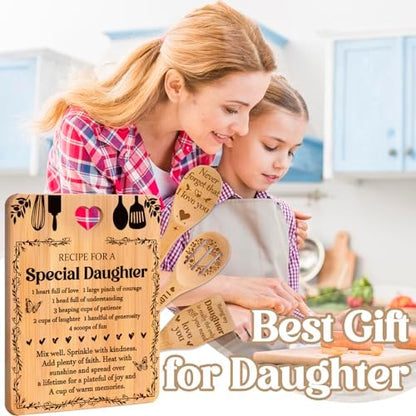 Gifts for Daughter - "Recipe for a Special Daughter" 4PCS Cutting