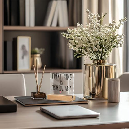 Inspirational Desk Decor, Motivational Desk Decorative Clear Acrylic