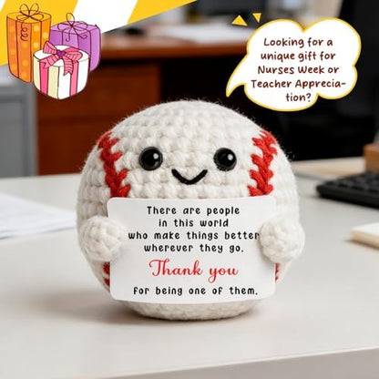 Teacher Appreciation Thank You Crochet Baseball Gifts for Women Men