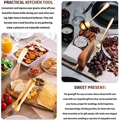 Patelai 34 Pieces Gold Charcuterie Accessories