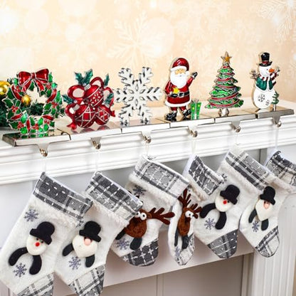 Stocking Holders for Mantle Set of 6 Stocking Hangers Weighted Mantel