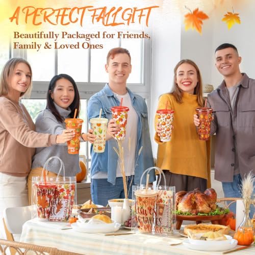 25 Pcs Thanksgiving Party Gift Bulk 5 Set Pumpkin Maple Leaf Gift