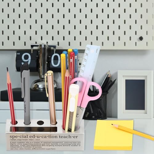 Special Education Teacher Pen Holder, Desk Organizer for Special