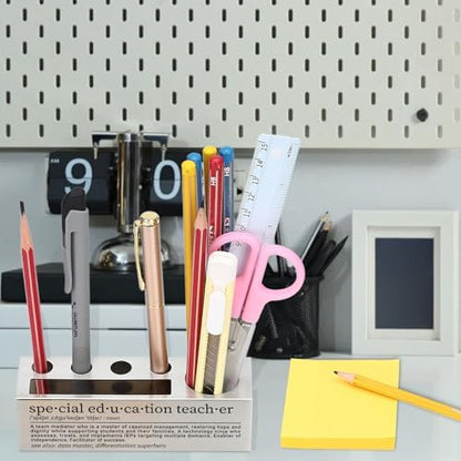 Special Education Teacher Pen Holder, Desk Organizer for Special