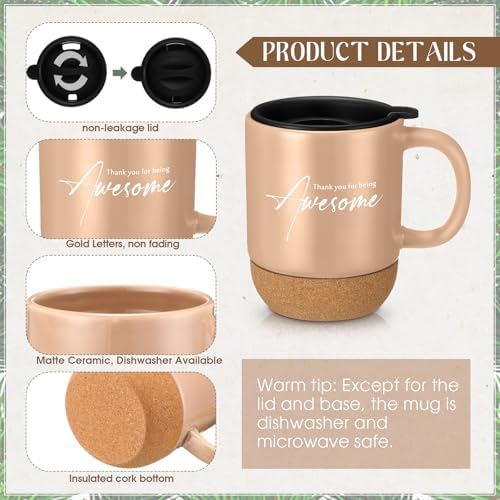 Sayglossy 4 Pcs Thank You Gift Set for Men Employee Coworker Teacher