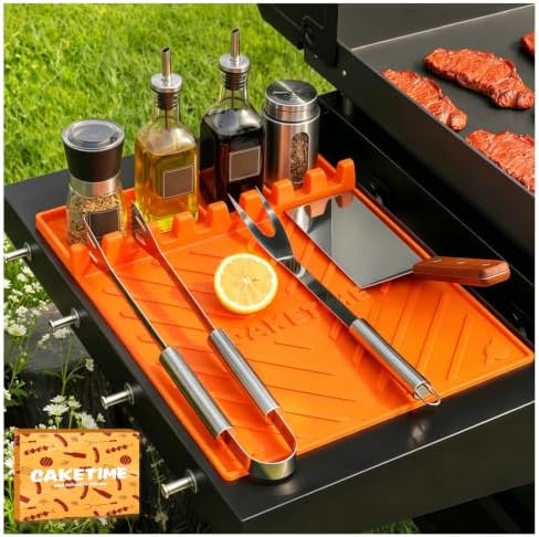 CAKETIME Silicone Grill Mats for Blackstone Griddle Accessories Baking
