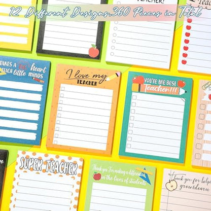 Pajean 12 Pcs Teacher Notepads Lined Back to School Gifts