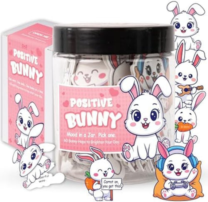 Emotional Support Bunny Gifts For Women - Daily Affirmation Cards For