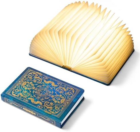 Uniwolk Book Lovers Gifts BookLamp - 5 Color Lights, 1200mah Battery