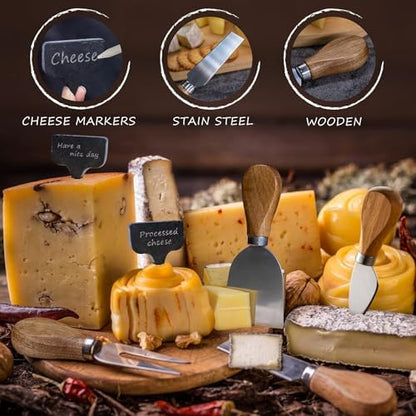 Cheese Knives Set,Stainless Steel Cheese Knife Collection Cheese