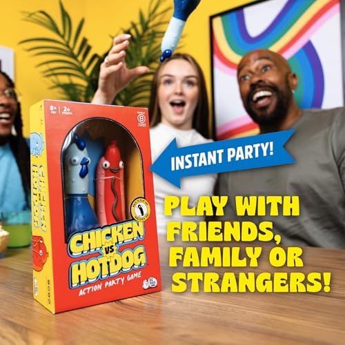 Chicken vs Hotdog Party Game: Flipping Hilarious Board Game, Kids &