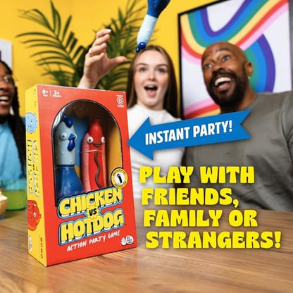 Chicken vs Hotdog Party Game: Flipping Hilarious Board Game, Kids &
