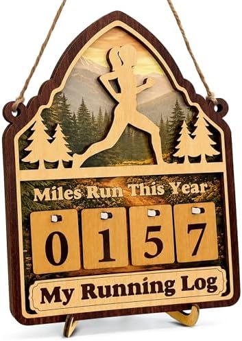 Running Gifts for Women Runners Miles Run This Year Tracker Decor