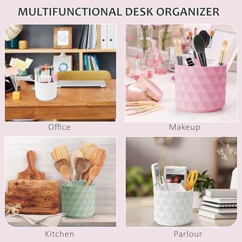 Desk Organizer, 360-Degree Rotating Pencil Pen Holders For Desk